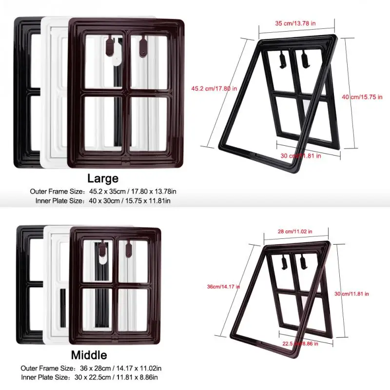 Пластиковые двери для собак, щенков, кошек, магнитных замков, безопасные заслонки для ворот экрана