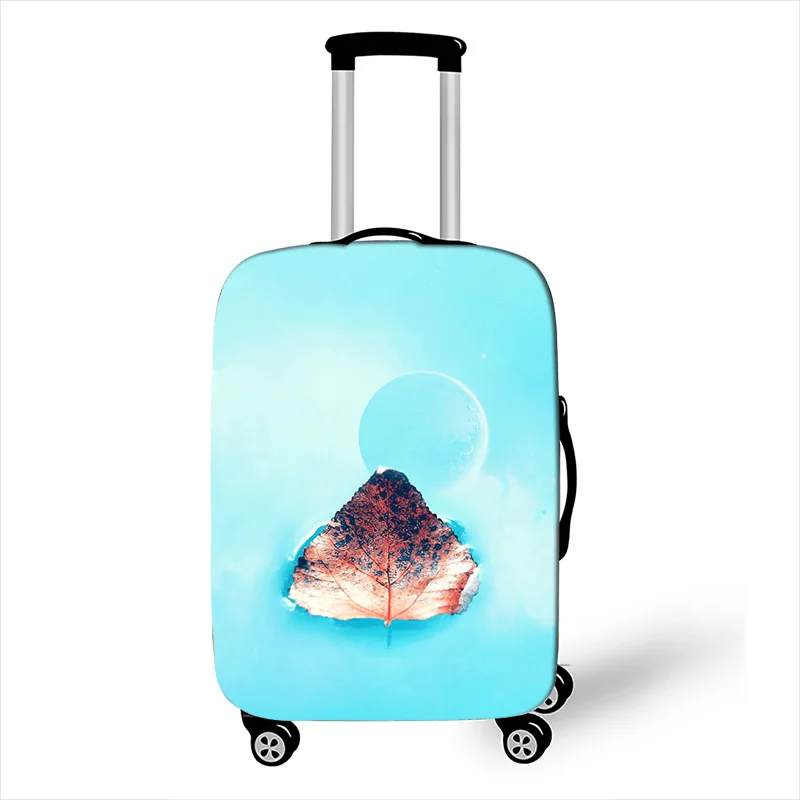 Небольшой свежий сплошной цвет милый багажный Защитный чехол для путешествий эластичный чехол для чемодана Анти-пыль Дорожный чемодан-тележка