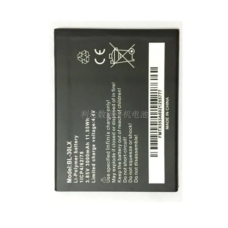 3 85 V 3000mAh сменная батарея для Infinix 1ICP4/62/78 BL 30LX BL30L Bateria батареи сотового телефона|cell