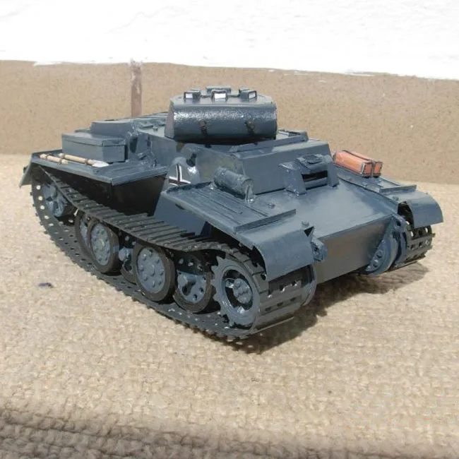 3D Paper model Tank 125 scale Germany PzKpfw.I Aufs.F tank Military