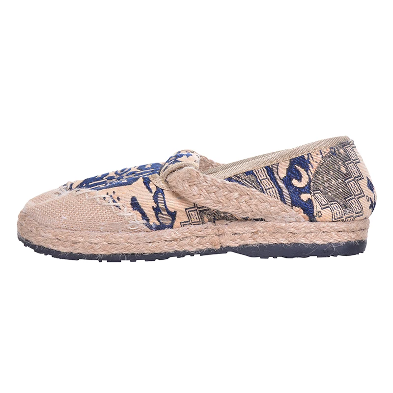 Folk Personnalisé Taille Printemps Xwd5279 Grand Chaussures Beijing red Femmes Style Hee Simples Blue 35 Femme Culturel 40 Wnx1XqUnw