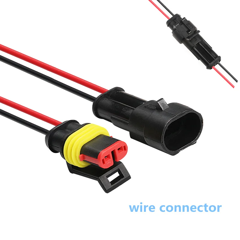 

Auto Wire Connector 1P 2P 3P 4P 5P 6P Male & Female Auto Connector Waterproof Electrical Connector Plug with10CM cable