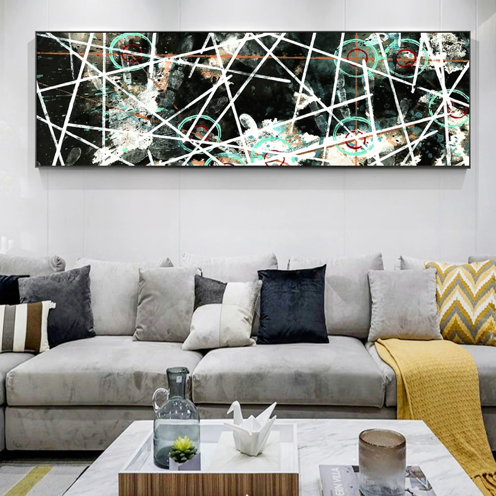 

Abstract Hands Prints On The Canvas Wall Graffiti Art Canvas Black And White Line Posters And Prints Cuadros Pictures Home Decor