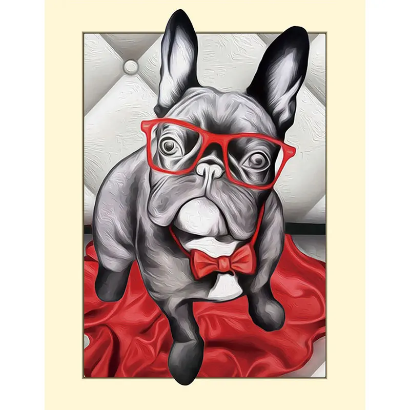 

DIY 5D Diamond Painting The Boston Terrier Cross Stitch Diamond Embroidery Patterns Rhinestones Diamond Mosaic