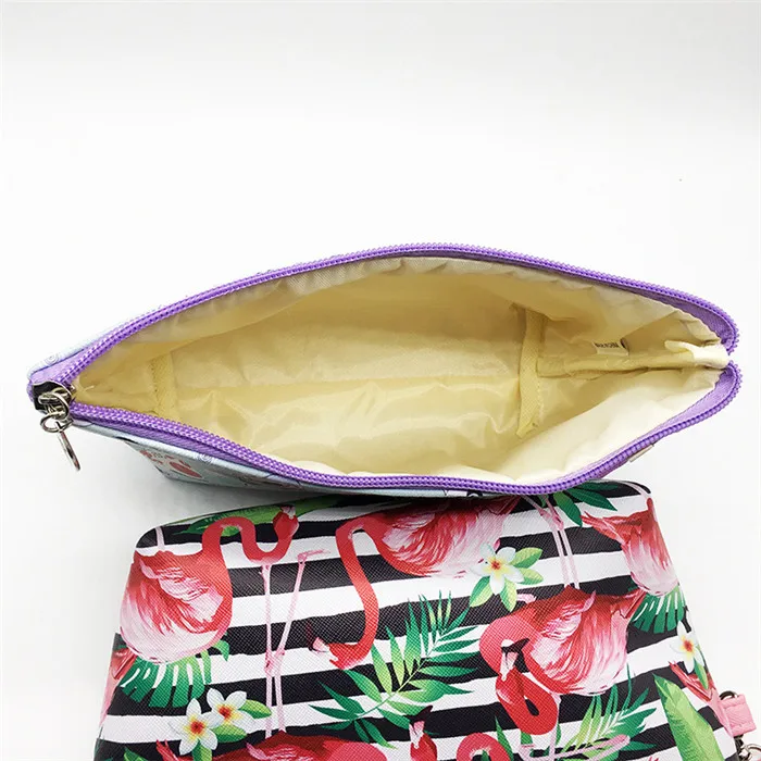 New Cute Flamingos Bird Cat Pencilcase Pencil Bag Cosmetic Bags Fashion Handbags For Makeup Storage Change Holder Coin Wallets (14)