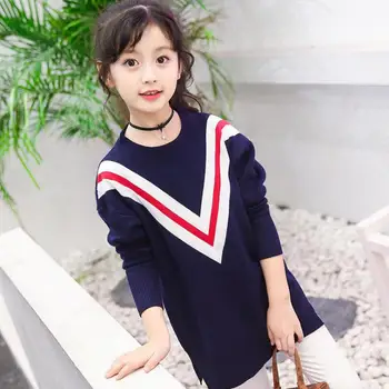 

2020 Teenage Girls Sweater Kids Clothes Girls Children Sweater Girls Outerwear Christmas Sweater Pull Enfant Fille 10 12 14 Year