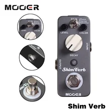 Mooer ShimVerb Полный Металлический Корпус Эффектов Мини Гитара Эффект Педаль 3 Реверберации Режимы Правда Обход