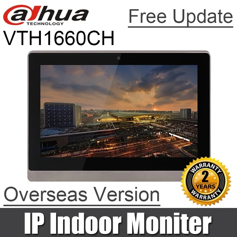

Dahua VTH1660CH 10-inch Video intercome overseas version Color Indoor Monitor touch screen DH-VTH1660CH intercom