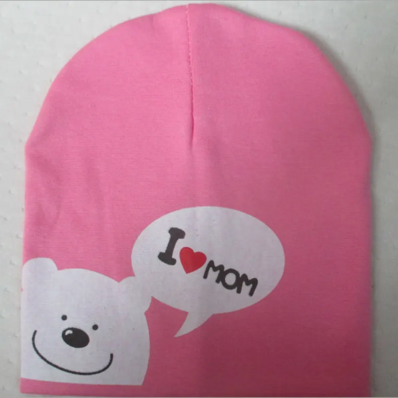 Детская шапка с надписью I Love Mom Dad в стиле медведя для мальчиков и девочек от 8 до 36