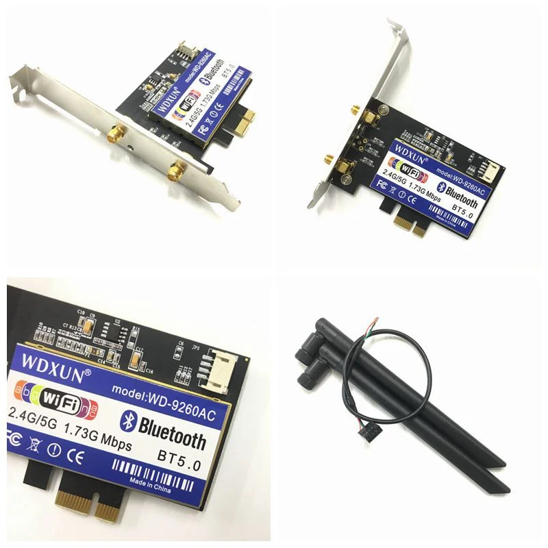 Двухдиапазонный игровой адаптер для Windows 10 PCI E 1x Беспроводной AC 9260 Intel 9260NGW 802.11ac 5