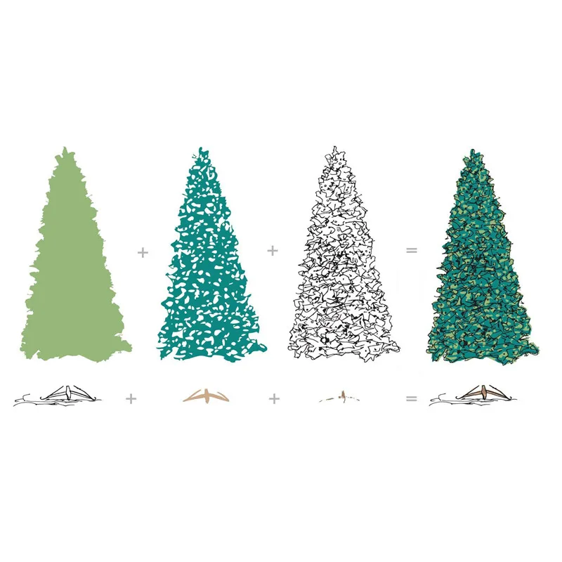 

DiyArts Christmas Tree Stamps Dies Scrapbooking Tropical Plants for Metal Cutting Dies Decoration Album Card Craft New 2019