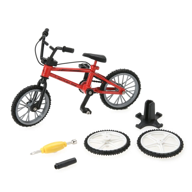 

Fun Kids DIY Assembly Mountain Bike Toy with Spare Tire Tools Mini Bicycle Toy Educational Handwork Finger Bike Toy