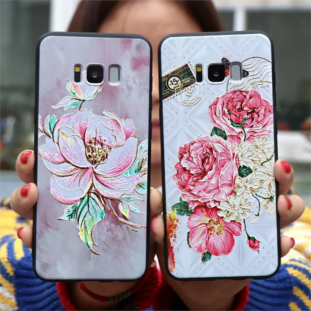 

3D Matte TPU Fundas For Samsung Galaxy S8 S9 S10 Plus A5 A7 2018 A3 2017 A9 A8 S10e Lite A6 Plus A50 Note 4 8 9 S6 S7 Edge Case