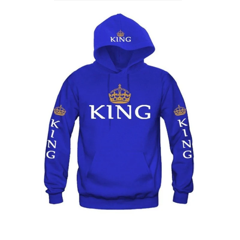 

ZOGAA Men Hoodies King Letter Printed Para Hombre Sweatshirt Casual Hooded Couple Streetwear Pullovers Hip Hop Hoodies