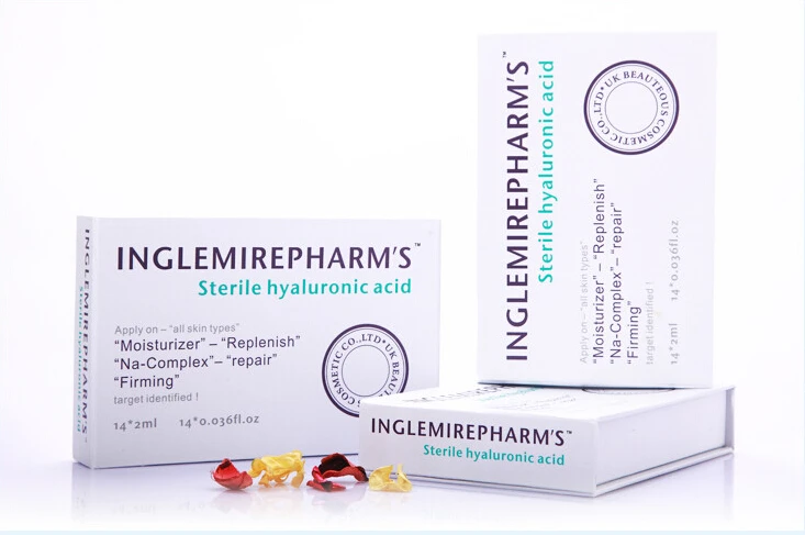 1 Box 14 Bottles Sterile Hyaluronic Acid Moisturizer Replenish Na Comlex Repair Fiming Skin font b