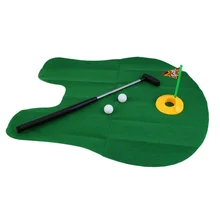 2017 New Brand Funny Toys Potty Putter Toilet Time Mini Golf Game Novelty Gag Gift Toy