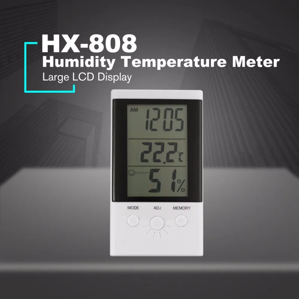 

Mini Digital Humidity Temperature Meter LCD Display Hygrometer Thermometer Convenient Sensor Indoor Outdoor Calender Clock New