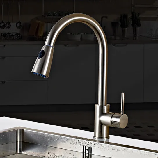 Free shipping Pull out kitchen sink faucet with lead free solid brass kitchen mixer tap of hot sell water tap at 2016 Free shipping Pull out kitchen sink faucet with lead free solid brass kitchen mixer tap of hot sell water tap at 2016