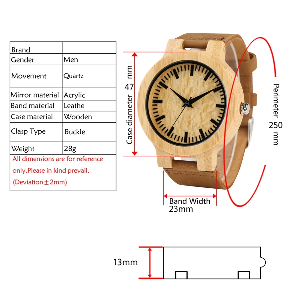 Creative White Spot Design Wooden Watches Quartz Watches Men Pure Bamboo Woody Wristwatches for Men Clock Male Gift Reloj Hombre 2012 2020 2024 (8)