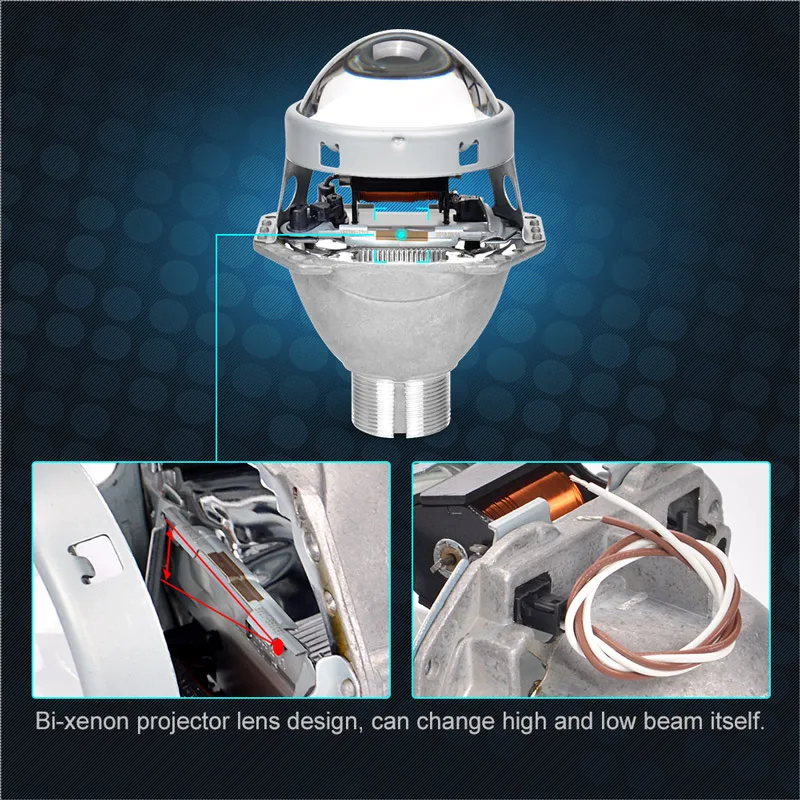 Полностью металлические 3 0 дюйма H4 HID фонарь для Hella 5 D2S D2R D2H D4S|Аксессуары фар авто|