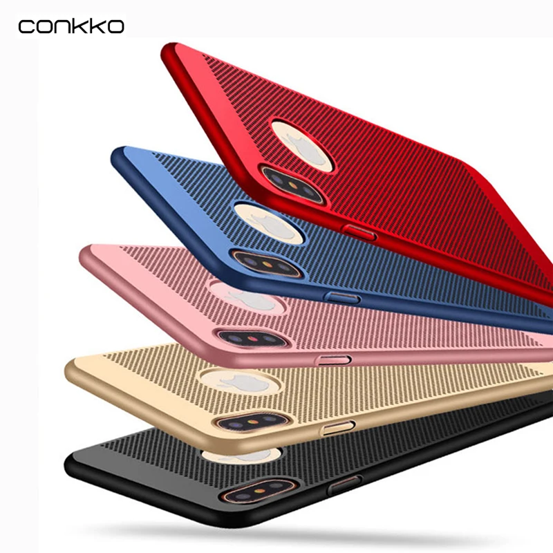 Breathable Ultra thin phone cases for Apple iPhone X case 5 6/6s 7/8