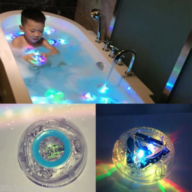 Cool Light Children Bath Toys Funny Colorful Bathroom LED Light Bath Toy Kids Bathing Waterproof Luminaire For Bath Toys