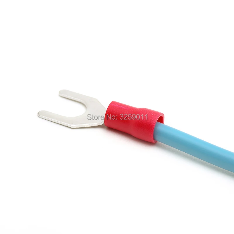 

20PCS SV5.5-4 12-10 AWG Spade Pre-Insulating Electrical Crimp Terminal block TYPE TU-JUK U-type Cold-pressed Fork Wire Connector