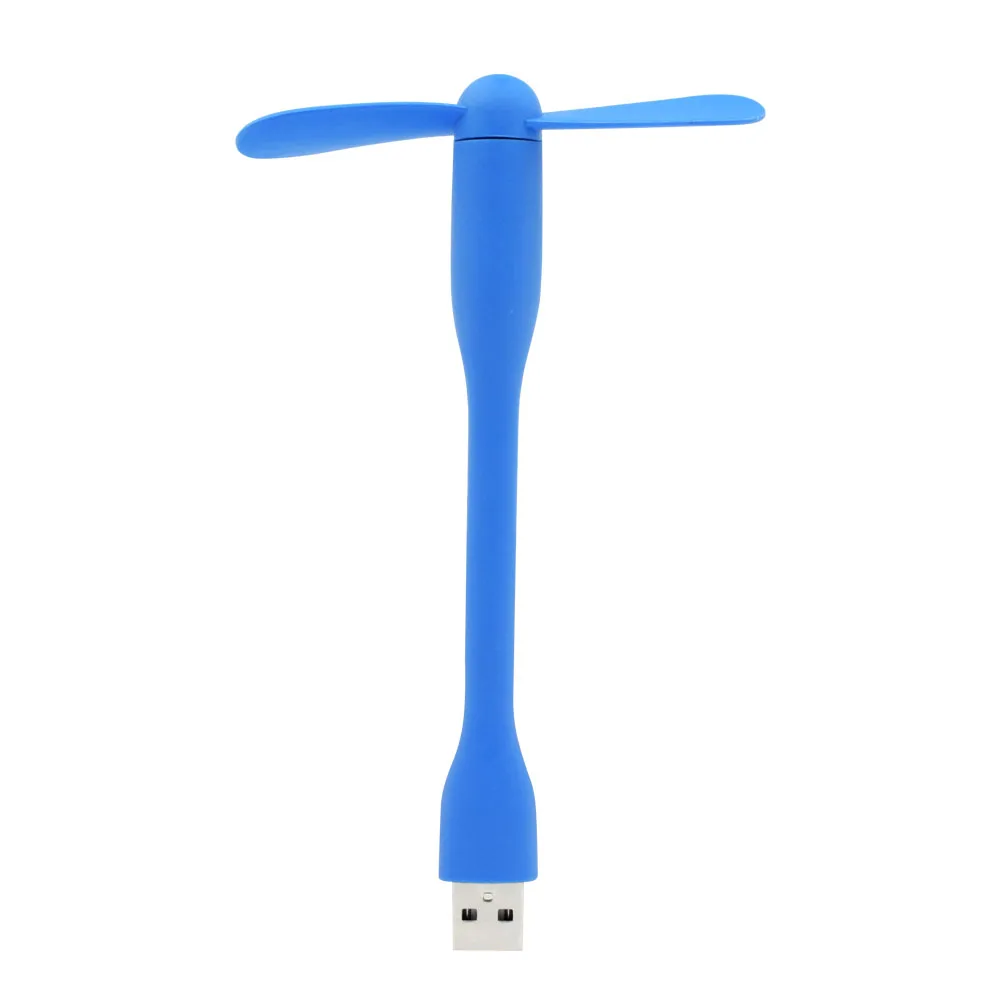 Портативный 6 цветов мини охлаждающий USB вентилятор Micro USB 2,0 вентиляторы гибкий летний гаджет Высокое качество для планшетов power Bank ноутбуков - Цвет: Blue