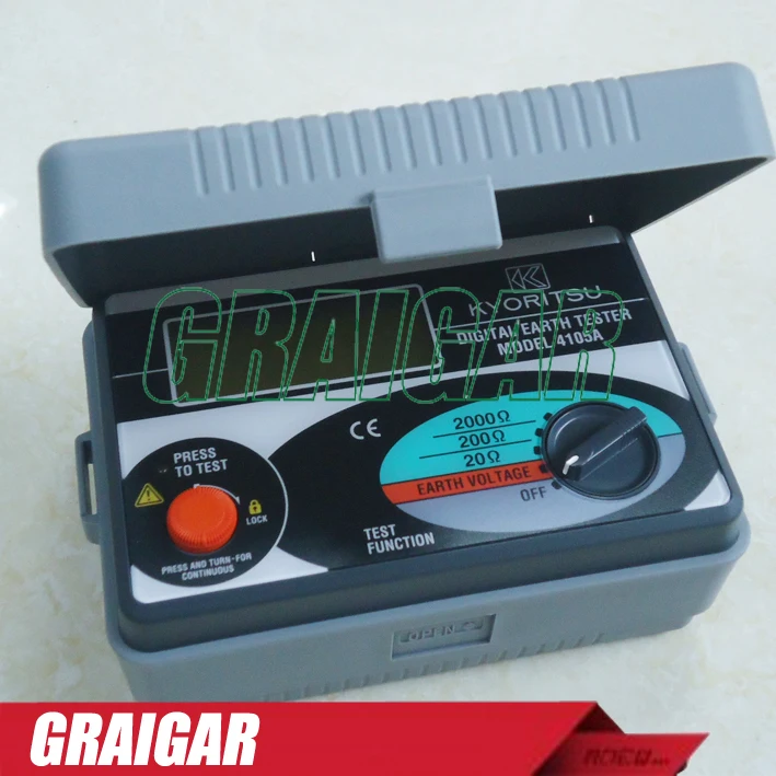 KYORITSU Digital Earth Resistance Tester 4105A H Multimeter With Hard