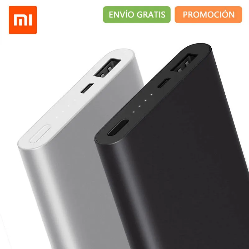 Original Xiaomi Mi Power Bank 2 10000mAh Two-way Quick Charge 14.1mm 10000 mAh Mobile Two | Мобильные телефоны и