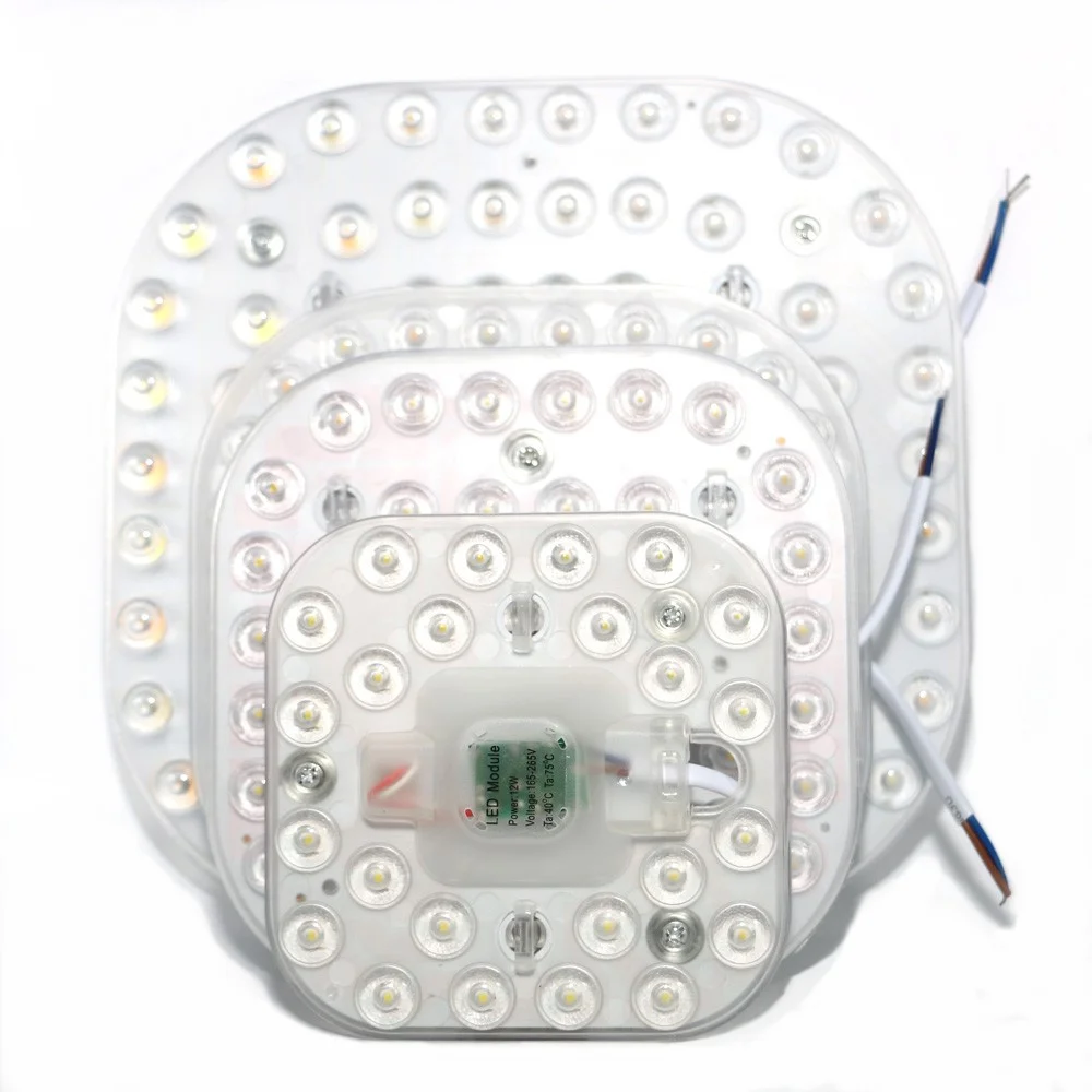 

AC 220V Led Light Replace Ceiling Led Lamp Smart IC Led Module 2835 SMD Square Change Upgrade Octopus Indoor Lighting No Flicker