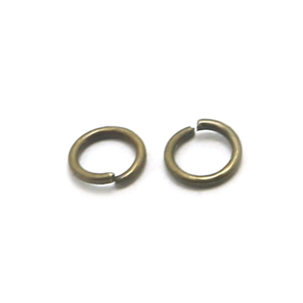 200 шт./лот, 4, 5, 6, 7, 8, 10 мм, золотые/серебряные/бронзовые кольца для самостоятельного изготовления ювелирных изделий