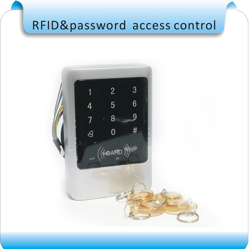 Металлическая/Водонепроницаемая сенсорная система контроля доступа RFID 125 кГц карта система контроля доступа+ 10 шт. карты