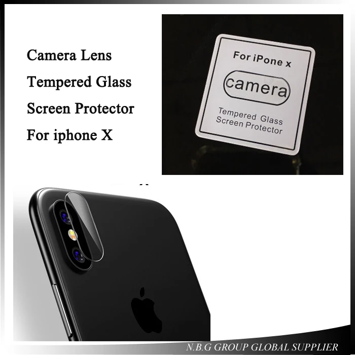200pcs For iPhone X Benks Transparent Camera Lens Back Screen Protector Tempered Glass Film Phone Toughened | Мобильные телефоны и