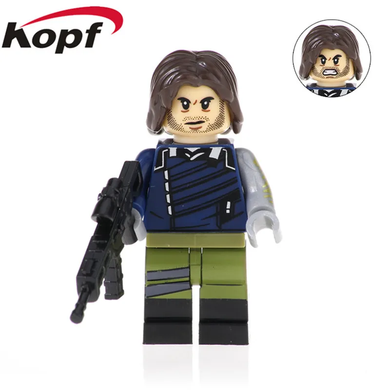 

Single Sale XH 947 Avenger 3 Building Blocks Winter Soldier Vision Bucky Bricks Figures Action For Children Toys XH 947