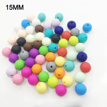 

Beads,Silicon Beads, 15mm Round Beads , chew silicone beads BPA free,food grade