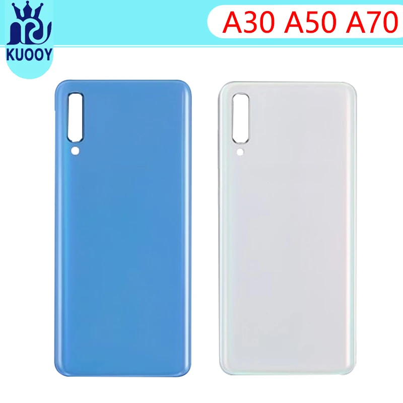 

10pcs Rear For Samsung Galaxy A30 A50 A70 A305 A505F A705 Back Door Housing Battery Cover Case With Sticker Adhesive