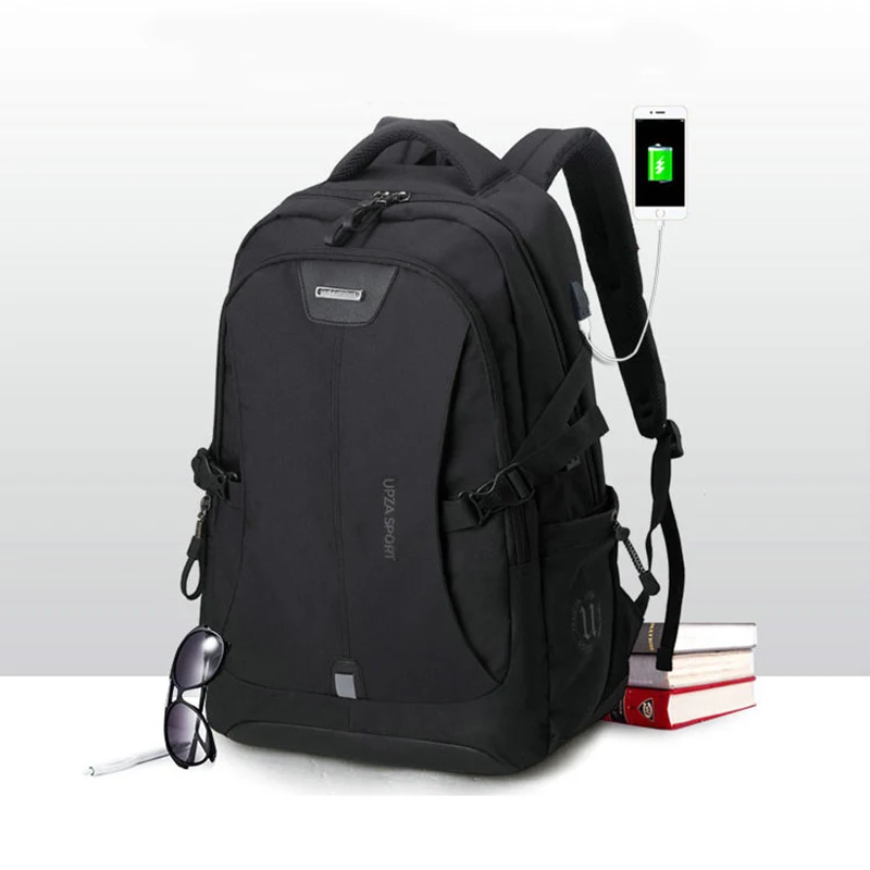 

large capacity men backpack external usb charging 15 inch laptop backpack casual school rucksack multifunction traval backpack