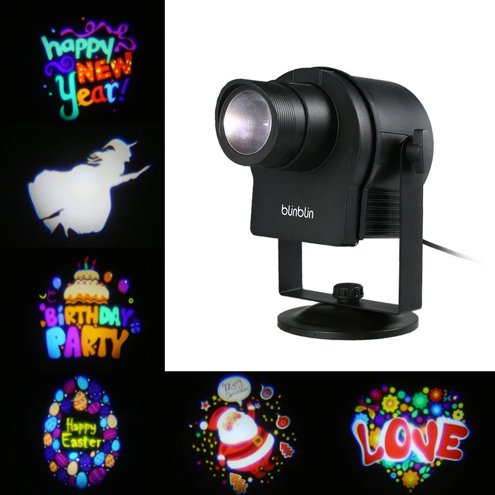 

SHOW 1 LED Garden Projector Light with 6 Pattern Slide Waterproof IP65 Lawn Lamp for Thanksgiving Christmas Halloween Birthday