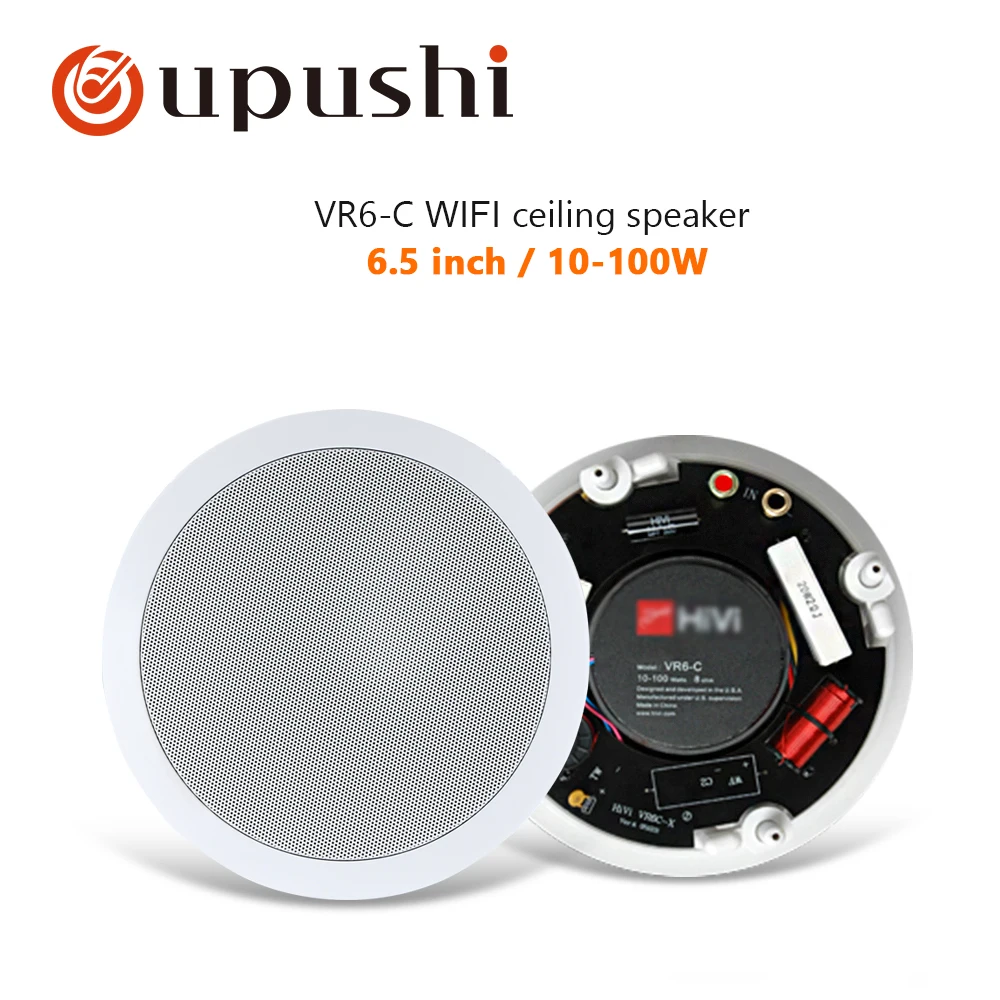 Oupushi vx6 Wi-Fi потолочный динамик в стене динамик для использования системы pa фоновая музыка семьи; Система домашнего кинотеатра