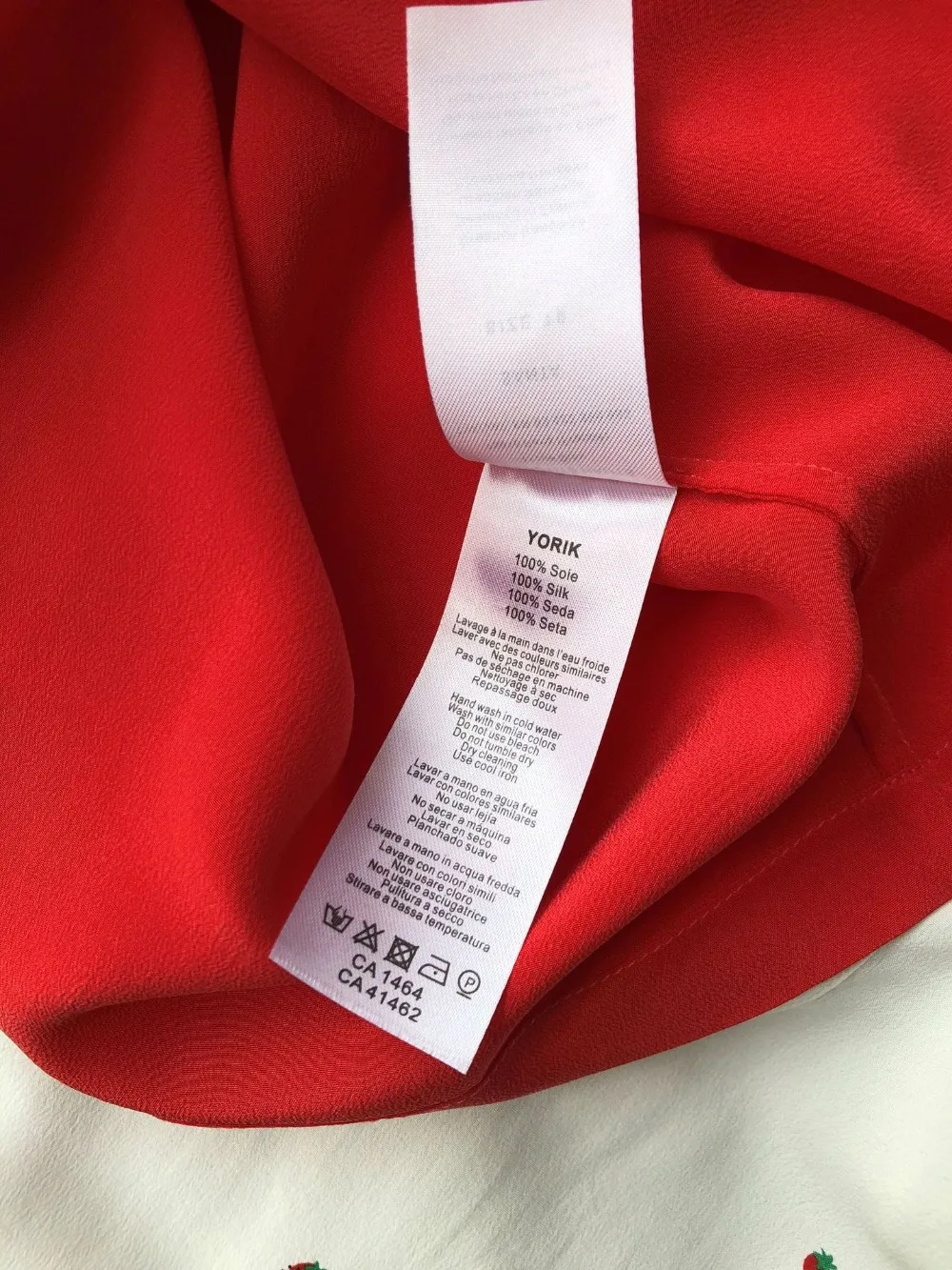 Женская рубашка с коротким рукавом Chemise Verdad Rouge 100% Шелковая мягкая блузка такой же