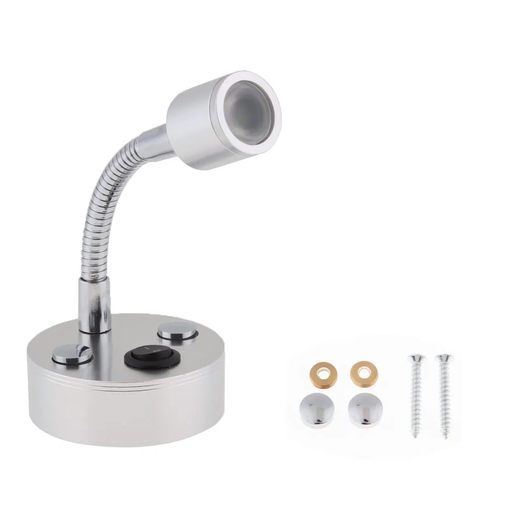 1W 12V Gooseneck LED Reading Light for Home RV Camper Marine Boat Motorhome de luz de lectura conduit une lampe de lecture