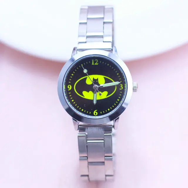 2018 Fashion batman Spiderman superman Kids Steel Strap Clock Watch Sports Wrist 2018 Fashion batman Spiderman superman Kids Steel Strap Clock Watch Sports Wrist