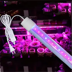 Полный спектр светодио дный 6 Вт 10 Вт Светодиодная лампа для выращивания растений 660nm красный и 4светодио дный 55nm синий светодиодный