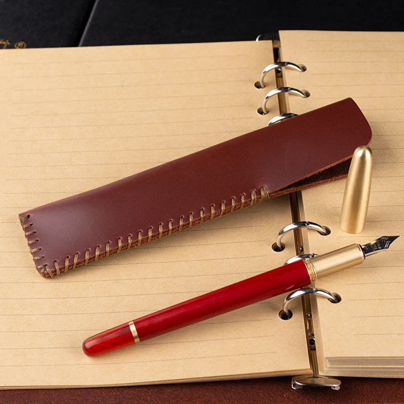 Ancicraft кожаный дневник блокнот перезаправляемый с авторучкой A5 6 Ring Binder пустая