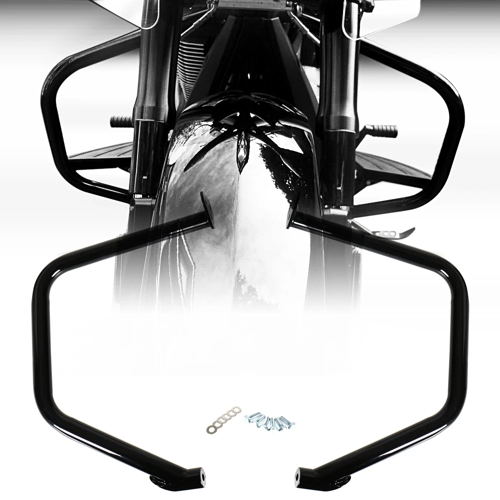 Gloss Black Highway Engine Guards For Victory Cross Country Road 20102017 Models Covers