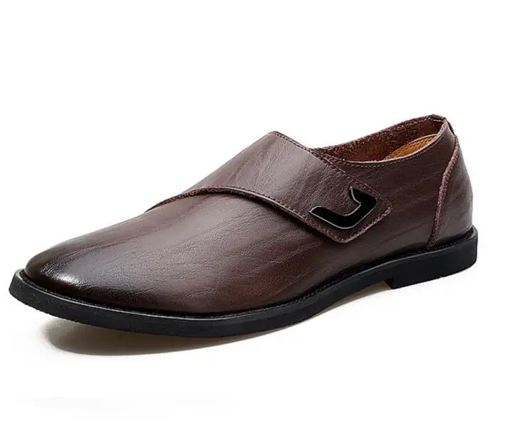 Jozigbema Cuir Appartements En Bureau Mariage Mariée Brides Noir Moine À Véritable Bout Oxfords Pointu Homme jaune Arrivée Hommes Robe Formelle De marron Chaussures Mâle cTK1lJF