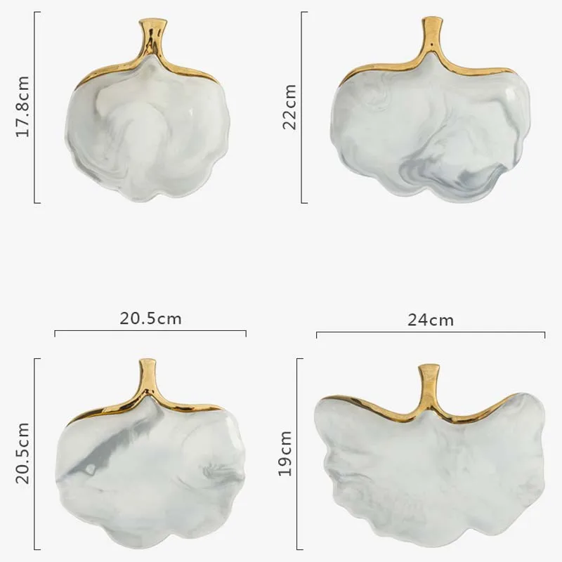JINSERTA, Золотая мраморная керамическая тарелка, блюдо для супа, миска для риса, салат, десерт, тарелка для торта, ювелирный декоративный лоток для хранения посуды