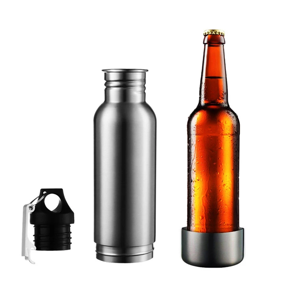 

12 OZ Stainless Steel Beer Bottle Cold Keeper Can/Bottle Holder Double Wall Vacuum Insulated Beer Bottle Cooler Bar Accessories