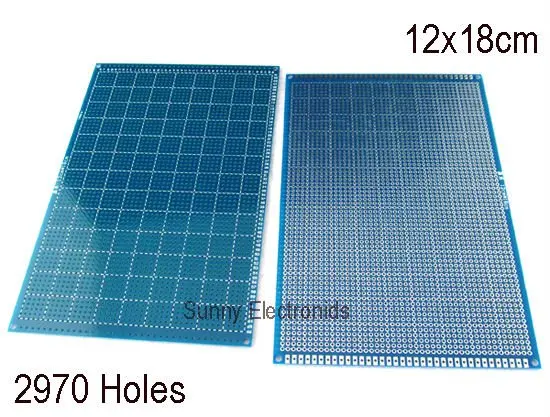 10x 15 см(" x 6") Односторонний Прототип PCB панель универсальная печатная плата FR-4 стекловолокна 10 шт./партия